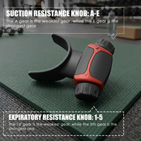 Nouvel outil d'entraînement respiratoire au design innovant, anti-stress, rotatif, avec logo personnalisé, idéal pour les cadeaux sportifs en extérieur, pour les athlètes, les écoles et les gymnases.
