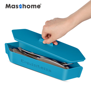 Masthome Hot Selling Plastic Chopstick Spoon Fork Storage Cases Good Quality Kitchen Organizer Cutlery Organizer Storage Box