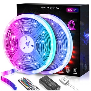 ไฟ LED แถบ 5V-18D-10M RGB 5050 เปลี่ยนสีได้ ซิงค์กับเสียงเพลง สำหรับตกแต่งบ้าน ควบคุมผ่านแอพ  ทองแดง IP20 - Product Image 2