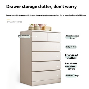 Modern Five-Drawer <strong>Chest</strong> of Drawers and <strong>Storage</strong> Cabinets <strong>with</strong> Adjustable Design Wood Material for Living Room Furniture - Product Image 5