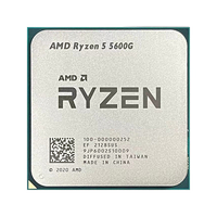 Nouveau processeur AMD R5 5600G 3.9GHz 6 cœurs 12 fils 7NM L3 = 16M 100-000000252 Socket AMD AM4 pour les jeux de bureau