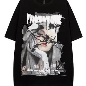 เสื้อยืดวินเทจไซส์ใหญ่สำหรับผู้ชาย เสื้อยืดไซส์ใหญ่ พิมพ์โลโก้ตามสั่ง - Product Image 2