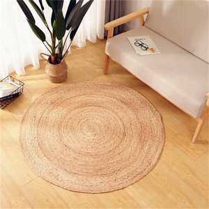 <span class=keywords><strong>Tapis</strong></span> d'intérieur 5x7 Couleur <span class=keywords><strong>Tapis</strong></span> rustiques pour la <span class=keywords><strong>cuisine</strong></span> Jute Demi-cercle Maison Campagne Bois Petit - Product Image 5