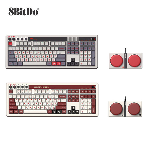 8BitDo Retro108 Mechanical Keyboard Three-Mode Wireless Keypad for Tablet/PC/Android