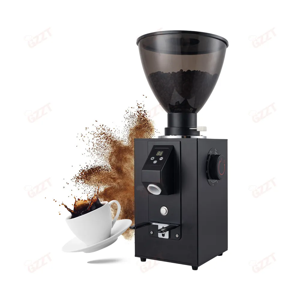 1Kg Grote Capaciteit Commerciële Elektrische Koffiemolen Met Digitaal Paneel 64Mm Platte Snijder Professioneel Voor Espressopoeder