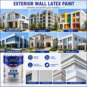 Exterior Emulsion <b>Paint</b> Waterproof Latex Wall <b>Coating</b> Eco Friendly Outdoor Building <b>Paint</b> Crack Resistant Exterior Wall Finish - Product Image 6