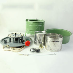 Réchaud de cuisson en fonte réglable, mini réchaud portable au kérosène pour le camping en plein air avec 8/10 mèches - Product Image 5