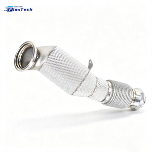 ชุดท่อลงสแตนเลส 304 สำหรับ BMW 320i 330i F30 G20 B48 2.0T ระบบไอเสียสมรรถนะสูง พร้อมแผ่นกันความร้อน - Product Image 6