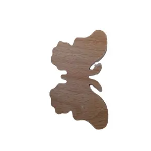 Art mind New products rustic small wooden carving butterfly,small wooden piece