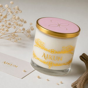 AIKUN Factory Direct Luxury Minimalist Aromatherapy Soy Wax Manufacturer Glass <b>Candle</b> Scented <b>Candle</b> for Spa Resort - Product Image 1