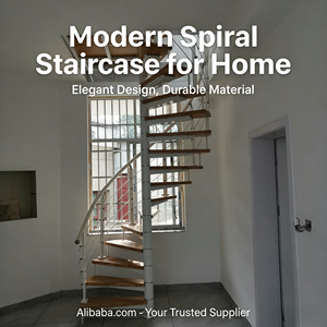 Accessori per Corrimano per Scale a Chiocciola, Kit Completo di Supporto per Vari Tipi di Installazione Scale a Chiocciola, Rinforzo e Sicurezza - Product Image 3