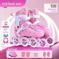 Ensemble de patins à roulettes pour enfants ZHOYA pour garçons et filles, patins en ligne pour débutants avec roues en PU/PVC, coque en PU+maille, livraison directe