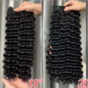 มัดผมมนุษย์แบบ100% ผมลอนลึกแบบมัดคู่สีธรรมชาติ - Product Image 4