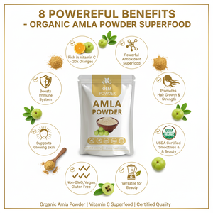 Meilleur Extrait d'<span class=keywords><strong>Amla</strong></span> en Vrac, Poudre de Fruit d'<span class=keywords><strong>Amla</strong></span> Frais Riche en Vitamine C pour Soins Capillaires, Stimulateur Naturel d'Immunité, Poudre d'<span class=keywords><strong>Amla</strong></span> - Product Image 4