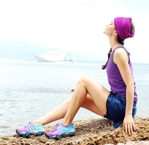 Chaussures d'eau légères à séchage rapide pour femmes violet 3H020C US7.5 pieds nus randonnée sandale kayak plage Trekking marche - Product Image 5