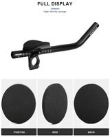 RIDERACE Repose-poignets de guidon pour vélo, coussinets de coude en éponge haute densité pour triathlon, contre-la-montre, tri-bars, VTT, vélo de route