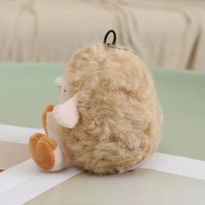 Peluche Realistico di Capra e Agnello, Bambola Imbottita Bianca 10cm, Portachiavi Unisex per Borsa, in Poliestere e Cotone PP - Product Image 5