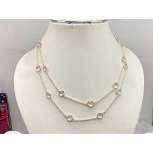 Collar de Lujo Nuevo y Más Vendido, Plata de Ley 925, Regalo para Fiestas, Bodas, Compromisos, Ceremonias Religiosas y Eventos - Product Image 2