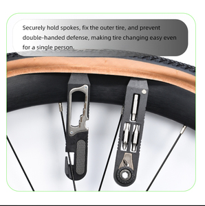 Mini Chiave Inglese Leve per Pneumatici <span class=keywords><strong>Bici</strong></span> Nuovo Design Set di Cacciaviti a Cricchetto Kit di Riparazione Pneumatici per <span class=keywords><strong>Bici</strong></span> da Strada e MTB Accessori per Bicicletta - Product Image 5