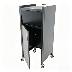 Contenedor de Basura para Restaurantes de Comida Rápida con Ruedas, Bandeja Superior y Estante Inferior, Carro de Basura Comercial para Cocina - Product Image 2