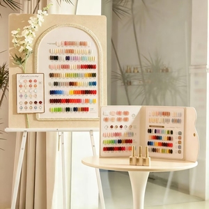 DANNY COLL Set de Esmaltes de Uñas en Gel de 118 Colores, con Tabla de Colores Grande y Pequeña de Cuero Trenzado, 2 Piezas, Gel Funcional para Salón, Venta al por Mayor - Product Image 1