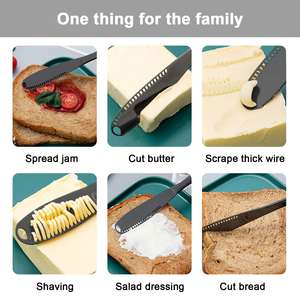 <span class=keywords><strong>Cuchillo</strong></span> profesional 3 en 1 para <span class=keywords><strong>queso</strong></span> de acero inoxidable Esparcidor de mantequilla de metal y esparcidores de <span class=keywords><strong>queso</strong></span> para quesos blandos y crema - Product Image 5