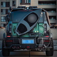 Décoration de coffre de voiture universelle en forme de planche de surf, ornement de personnalité tout-terrain