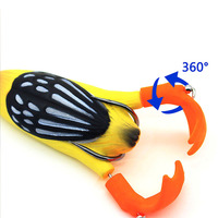 Leurre de pêche Bionic Duck en PVC, flottant, appât souple artificiel, 95 cm/12 g, avec pattes rotatives, design réaliste de tracteur