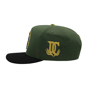 Nuovo Arrivo Cappellino da Baseball a 5 Pannelli con Ricamo 3D a Motivo Foglia d'Ulivo, Fodera Verde in Raso, Visiera in Camoscio e Fodera in Raso, con Spille Metalliche - Product Image 5