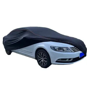 New Pattern Luxury Looks High Elastic Dustproof Spandex Indoor Car Cover With Built-in Strip