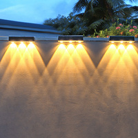Lampe solaire de jardin LED RGB super lumineuse, indice de protection IP65, éclairage décoratif extérieur pour clôture, escaliers, aménagement paysager, lumière solaire pour marches