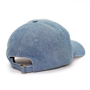 Casquette de baseball non structurée en denim et coton à 6 panneaux, broderie personnalisée, casquette de papa, logo personnalisé - Product Image 3