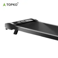 Tapis roulant électrique silencieux TOPKO pour la maison, tapis roulant sous le bureau avec télécommande, écran LED
