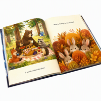 Impression personnalisée de livres d'histoires pour enfants, reliure rigide, impression offset couleur, livres éducatifs en carton pour enfants