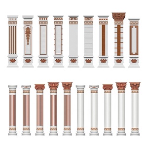 Various Roman Pillar Mold Trade <strong>Round</strong> Square Plastic Roman <strong>Column</strong> House Pillars Designs for Concrete Mold - Product Image 1