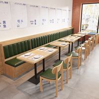 Ensemble de sièges commerciaux modernes et durables en cuir pour restaurant, idéal pour café, hôtel, restaurant de fondue