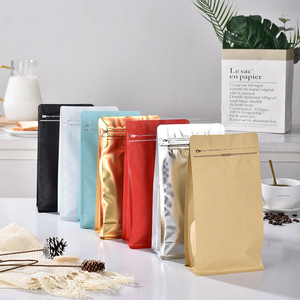 Sacchetti <span class=keywords><strong>per</strong></span> Caffè con Valvola, Stampa Rotocalco, Grado Alimentare, Laminati, Antiumidità, <span class=keywords><strong>Fondo</strong></span> Piatto, Sacchetti in Plastica <span class=keywords><strong>per</strong></span> Imballaggio di Sushi e Latte - Product Image 1