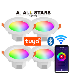 Đèn <span class=keywords><strong>LED</strong></span> Rọi Thông Minh, Đèn <span class=keywords><strong>LED</strong></span> RGB CCT Điều Khiển Theo Nhóm Bt, Có Thể Thay Đổi Độ Sáng, Ứng Dụng Tuya, Âm Nhạc Thông Minh - Product Image 2