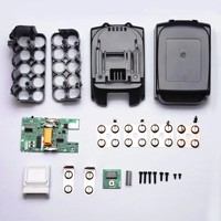 Boîtier en plastique et ensemble complet de boîtier de batterie BMS 18V 18650 10 cellules avec grand BMS pour batterie d'outil électrique sans fil MAK BL1860