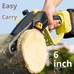 Motosierra eléctrica de 6 pulgadas, motor sin escobillas, batería de litio de 21V, <span class=keywords><strong>sierra</strong></span> de madera para uso en jardín - Product Image 3