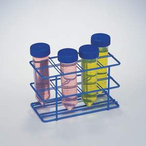 Organizador Metálico para Almacenamiento, Exhibidor de Frascos de <span class=keywords><strong>Medicina</strong></span>, Recubierto de Alambre Azul, 50 ml, 8 Platos, Material de Vidrio para Laboratorio - Product Image 2