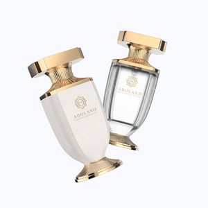 Luxury 100ml Unique Shape Perfume <b>Bottle</b> Empty Fragrance <b>Bottle</b> Perfume Glass Portable Perfume <b>Bottle</b> With Crimp Sprayer - Product Image 2