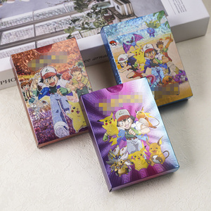 Wholesale 55pcs <strong>Pokemoned</strong> <strong>Gold</strong> Silver black Foil <strong>Card</strong> Packs poke mon Anime Collection <strong>trading</strong> <strong>cards</strong> - Product Image 6