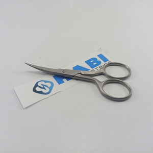 Ciseaux professionnels à lame courbée pour cuticules et broderie, finition sablée, pour usage domestique, fabricant HABI - Product Image 1