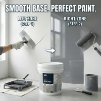 Enduit de base polymère acrylique aqueux lisse et brillant pour le nivellement et le remplissage, revêtement de surface brillant