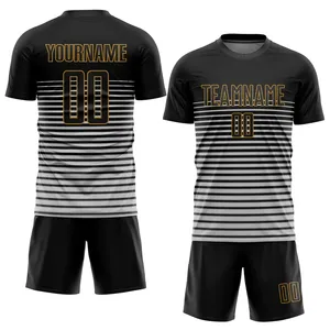Conjunto de Camiseta de Fútbol de España y Alemania para Hombre, con Rayas Blancas y Negras, Transpirable, de Malla, con Números, Venta Directa de Fábrica - Product Image 2