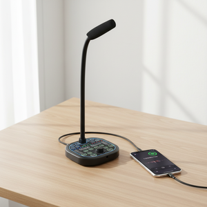 Dispositivo <span class=keywords><strong>de</strong></span> Cambio <span class=keywords><strong>de</strong></span> Voz Fácil <span class=keywords><strong>de</strong></span> Usar con Múltiples Efectos <span class=keywords><strong>de</strong></span> <span class=keywords><strong>Sonido</strong></span> para Computadora, Teléfono Inteligente, Tableta, Juegos y Transmisión en Vivo - Product Image 1