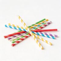 Pailles en papier jetables emballées individuellement, biodégradables, écologiques, en kraft, pour boissons, lait, thé, vente en gros