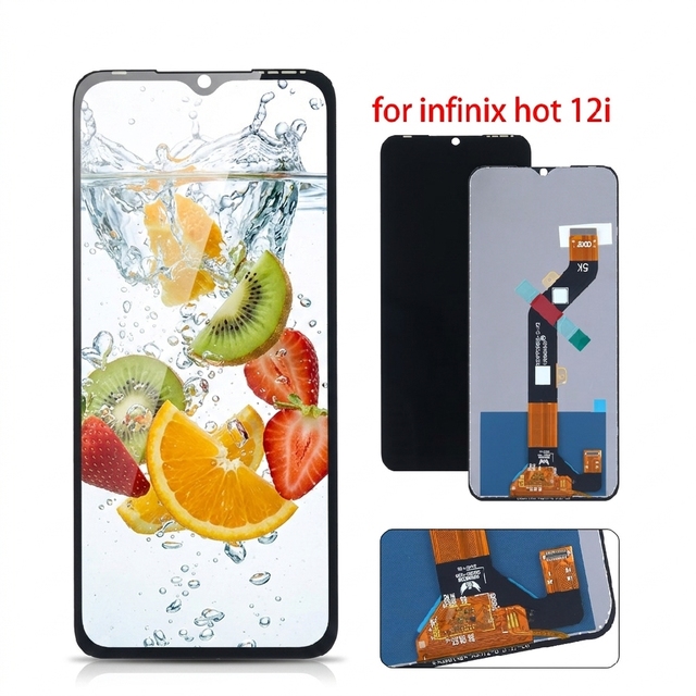 Mobile Phone LCD Display Touch Screen Replacement for Infinix Hot 12i Hot 20i X665C X665E Digitizer Assembly LCD Screen Repair