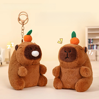 Porte-clés en peluche poupée Capibara mignonne bulle soufflant et décompression secouant son doux cadeau autres porte-clés porte-clés en gros